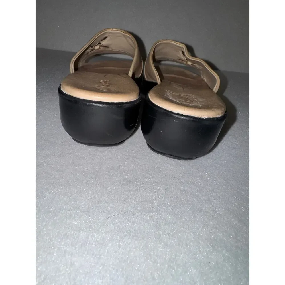 Clarks leather wedge